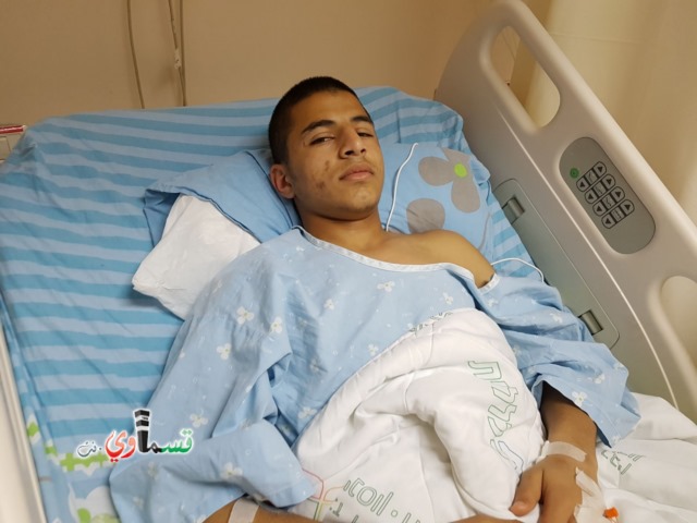 فيديو-الطالب المصاب بإطلاق النار في جلجولية للعرب: لم أعرف أني المستهدف وأخاف العودة إلى المدرسة